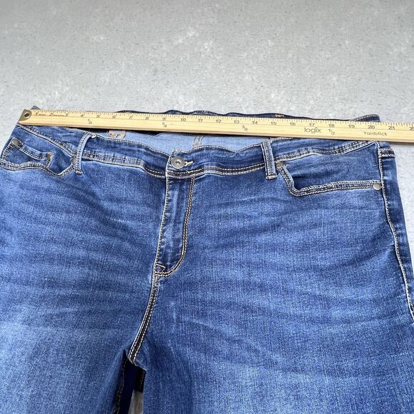 Torrid Jeans Womens Size 24R Luxe Slim Boot Dark Wash Stretch Denim Jeans - Picture 6 of 11
